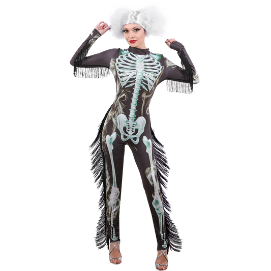 FRINGED SKELETON QUEEN ADULT WOMAN