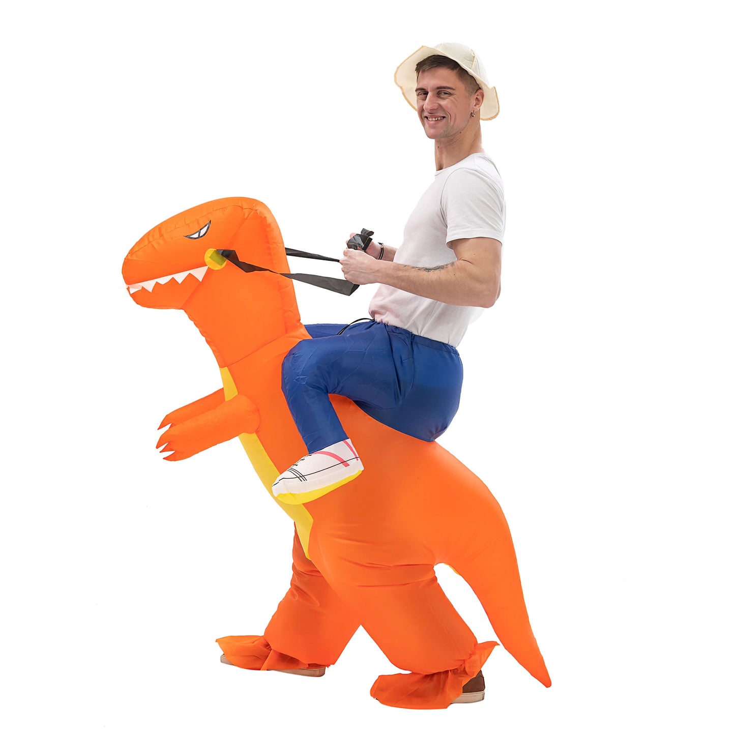 DINO RIDER - ORANGE Join the Prehistoric Fun