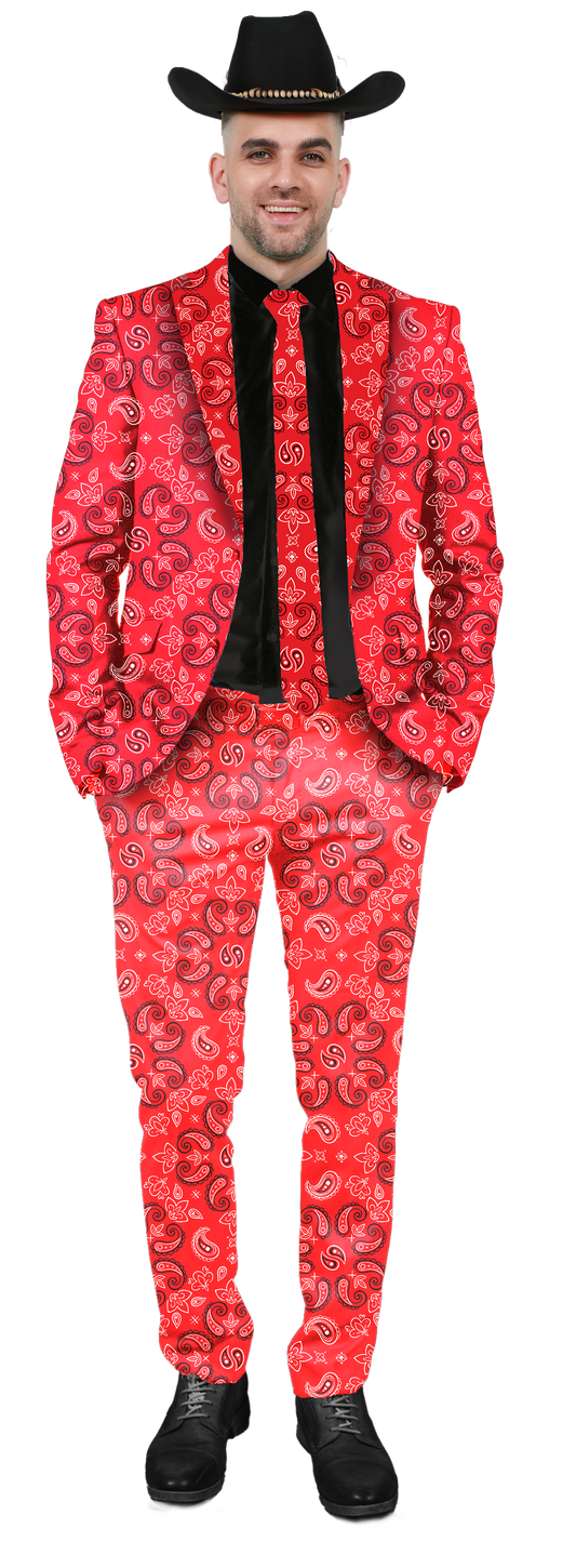 Red Bandana Cowboy Suit Set