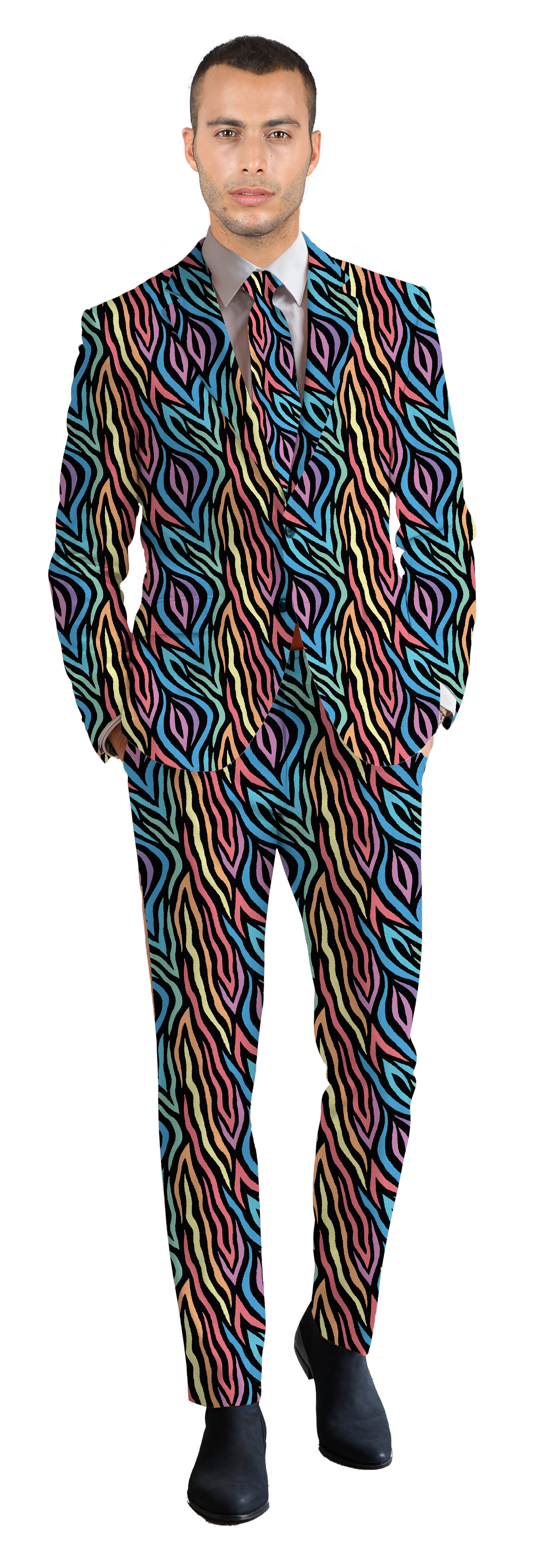 Happy Zebra Dude Suit Set