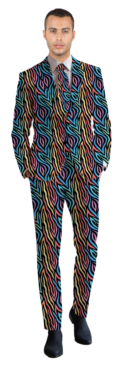 Happy Zebra Dude Suit Set