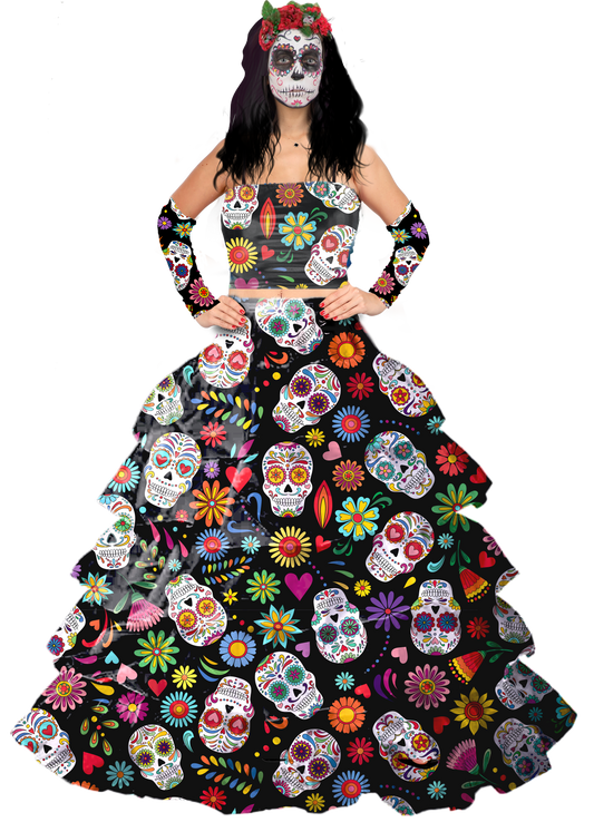 Sugar Skull Queen Dress